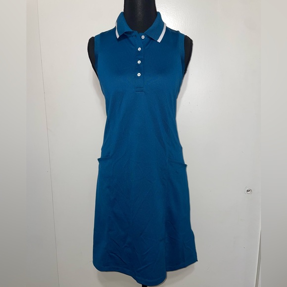 Puma Dresses & Skirts - Puma Teal Sleeveless Polo Dress